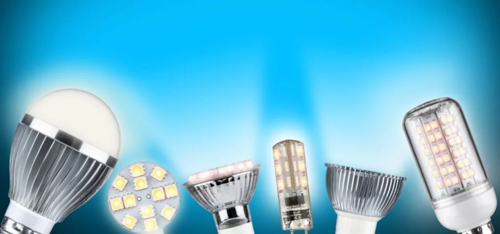 LED spots og pærer af forskellige typer